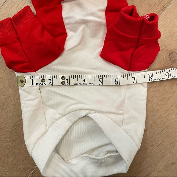 💗 NWOT Dog Champion Copy Red and White Hoodie - Picture 2 of 3
